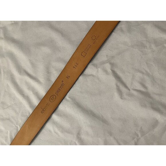 Womans Leather Black Belt Roberto Piccinetti Made in Italy XL EUC - Picture 7 of 8